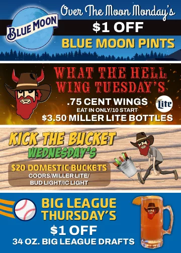 Weekly bar specials in pittsburgh
